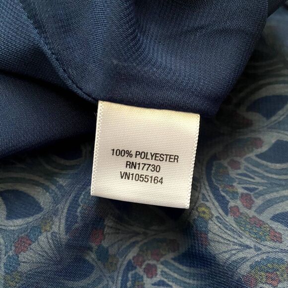 Liberty of London for Target Ruffle Front Sundress Teal Blue US Size 6 - Picture 8 of 8
